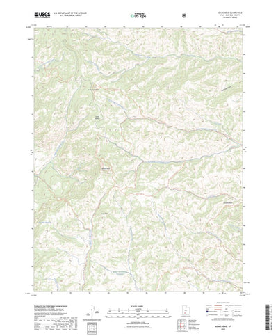 United States Geological Survey Adams Head, UT (2023, 24000-Scale) digital map