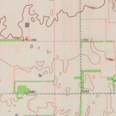 United States Geological Survey Adams, KS (1971, 24000-Scale) digital map