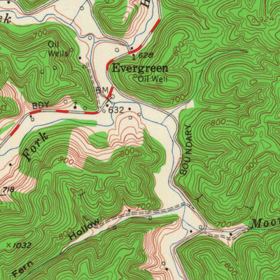 United States Geological Survey Adams, KY (1953, 24000-Scale) digital map