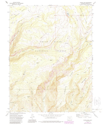 United States Geological Survey Adams Lake, CO (1974, 24000-Scale) digital map
