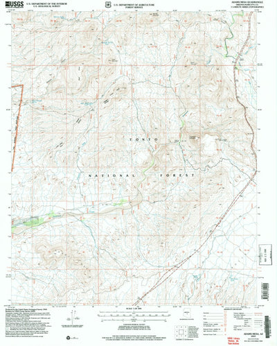 United States Geological Survey Adams Mesa, AZ (2004, 24000-Scale) digital map