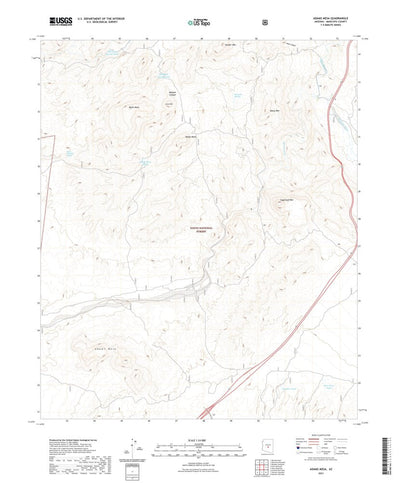 United States Geological Survey Adams Mesa, AZ (2021, 24000-Scale) digital map