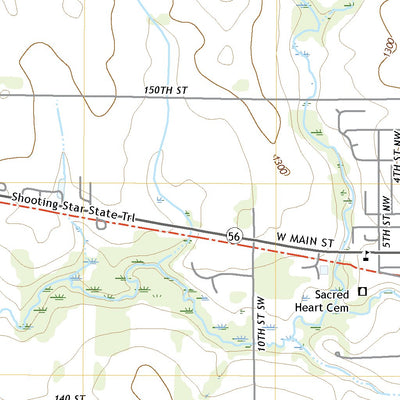 United States Geological Survey Adams, MN (2022, 24000-Scale) digital map