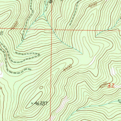 United States Geological Survey Adams Mountain, WA (1985, 24000-Scale) digital map