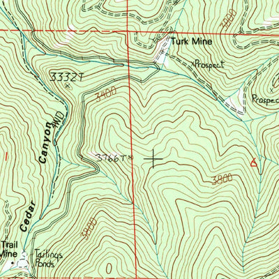 United States Geological Survey Adams Mountain, WA (1985, 24000-Scale) digital map