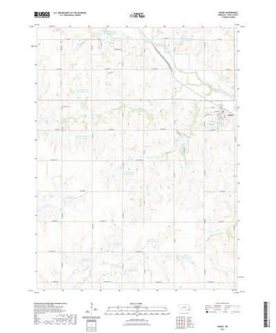 United States Geological Survey Adams, NE (2021, 24000-Scale) digital map