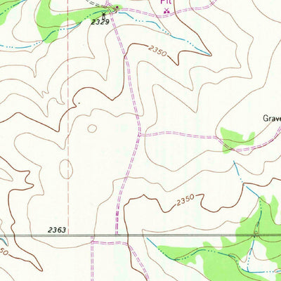 United States Geological Survey Adams NW, TX (1963, 24000-Scale) digital map