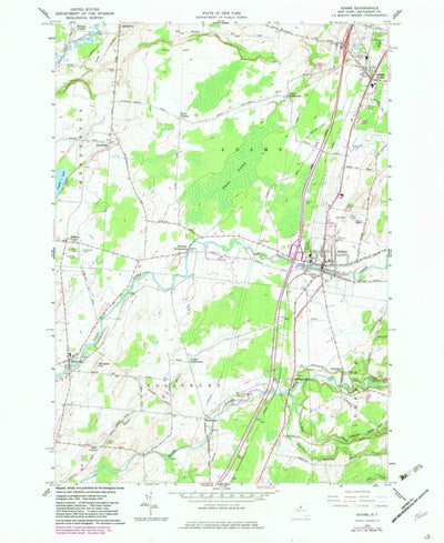 United States Geological Survey Adams, NY (1959, 24000-Scale) digital map