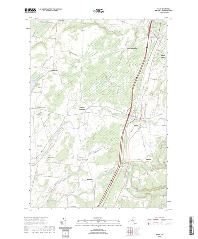 United States Geological Survey Adams, NY (2023, 24000-Scale) digital map