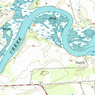 United States Geological Survey Adams Run, SC (1960, 24000-Scale) digital map