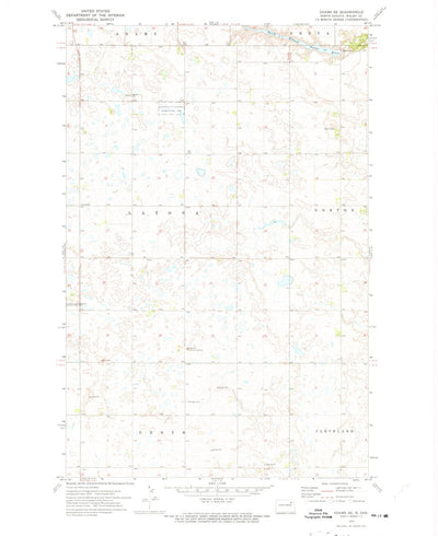 United States Geological Survey Adams SE, ND (1972, 24000-Scale) digital map