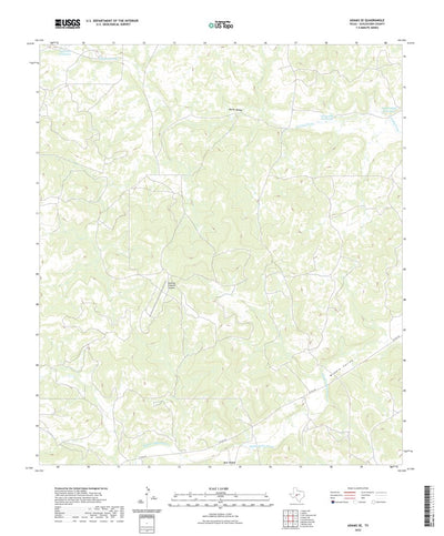 United States Geological Survey Adams SE, TX (2022, 24000-Scale) digital map