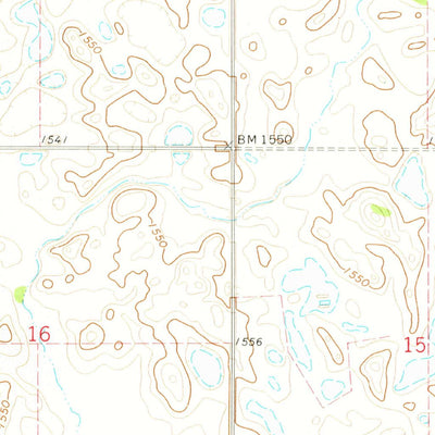 United States Geological Survey Adams SW, ND (1972, 24000-Scale) digital map