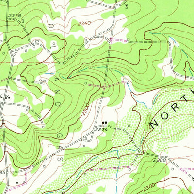 United States Geological Survey Adams SW, TX (1963, 24000-Scale) digital map