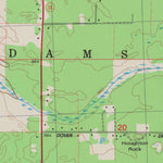 United States Geological Survey Adams, WI (1983, 24000-Scale) digital map