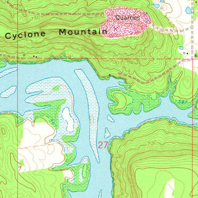 United States Geological Survey Adamson, OK (1967, 24000-Scale) digital map