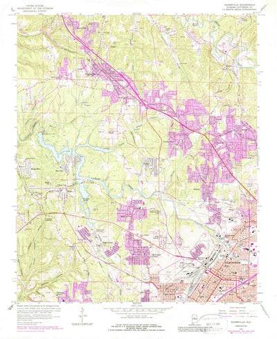 United States Geological Survey Adamsville, AL (1959, 24000-Scale) digital map