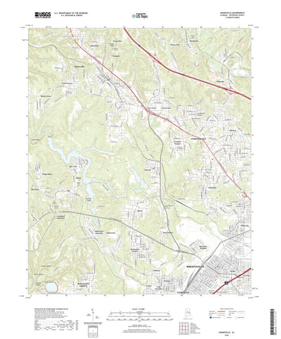 United States Geological Survey Adamsville, AL (2020, 24000-Scale) digital map