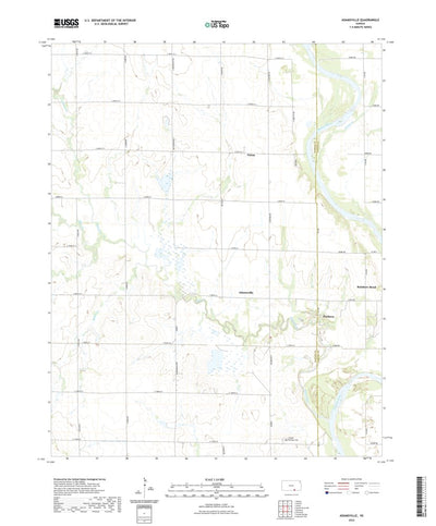 United States Geological Survey Adamsville, KS (2022, 24000-Scale) digital map