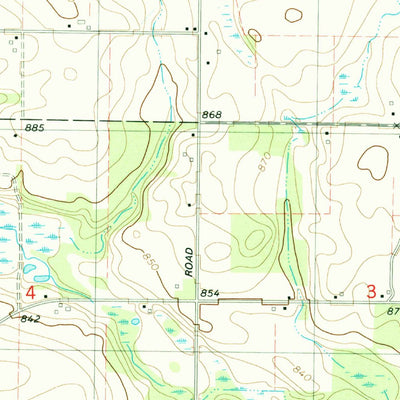United States Geological Survey Adamsville, MI-IN (1981, 24000-Scale) digital map