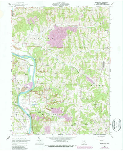 United States Geological Survey Adamsville, OH (1962, 24000-Scale) digital map
