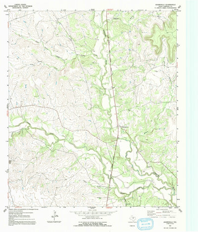 United States Geological Survey Adamsville, TX (1954, 24000-Scale) digital map