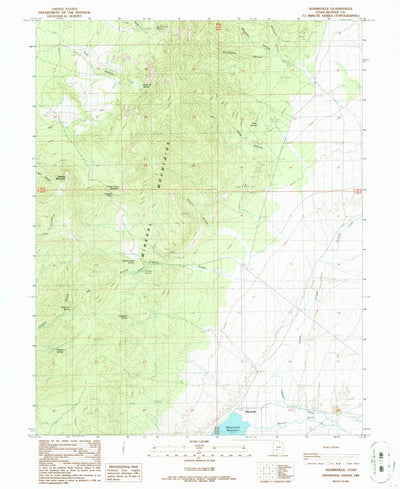 United States Geological Survey Adamsville, UT (1986, 24000-Scale) digital map