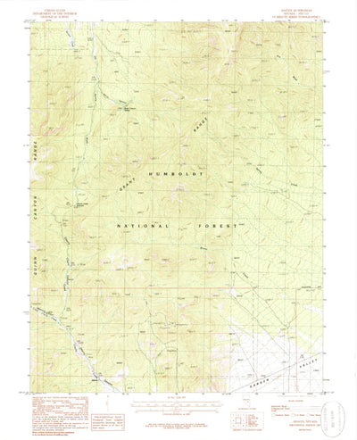 United States Geological Survey Adaven, NV (1985, 24000-Scale) digital map