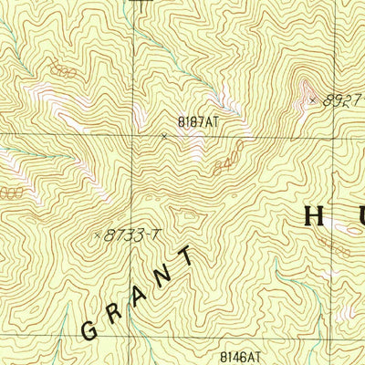 United States Geological Survey Adaven, NV (1985, 24000-Scale) digital map