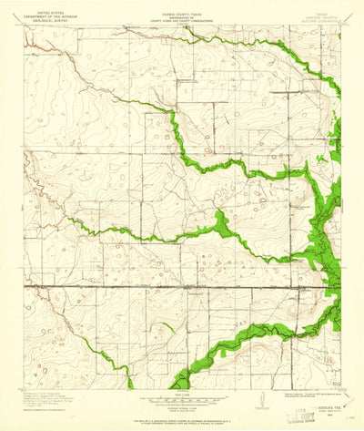 United States Geological Survey Addicks, TX (1915, 24000-Scale) digital map