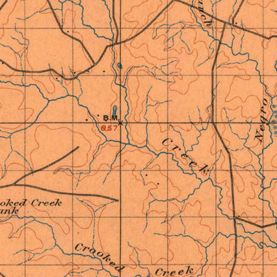 United States Geological Survey Addington, OK-TX (1901, 125000-Scale) digital map