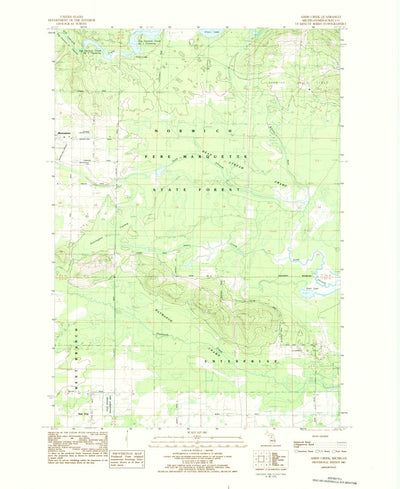 United States Geological Survey Addis Creek, MI (1983, 24000-Scale) digital map