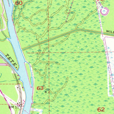 United States Geological Survey Addis, LA (1953, 24000-Scale) digital map