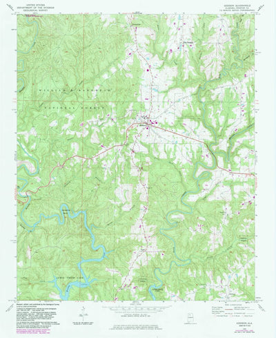 United States Geological Survey Addison, AL (1969, 24000-Scale) digital map