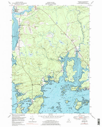 United States Geological Survey Addison, ME (1948, 24000-Scale) digital map