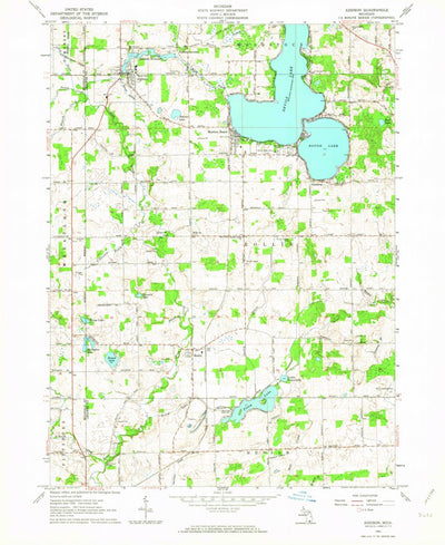 United States Geological Survey Addison, MI (1962, 24000-Scale) digital map