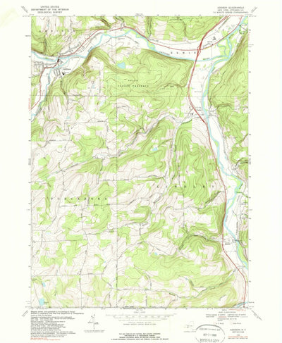 United States Geological Survey Addison, NY (1969, 24000-Scale) digital map