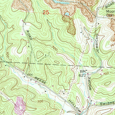 United States Geological Survey Addison, OH-WV (1960, 24000-Scale) digital map