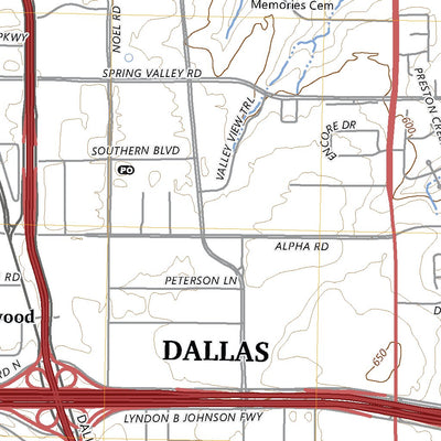 United States Geological Survey Addison, TX (2023, 24000-Scale) digital map