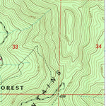 United States Geological Survey Addy Mountain, WA (1992, 24000-Scale) digital map