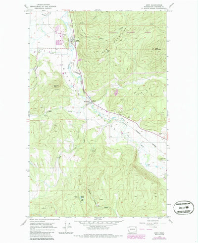 United States Geological Survey Addy, WA (1965, 24000-Scale) digital map