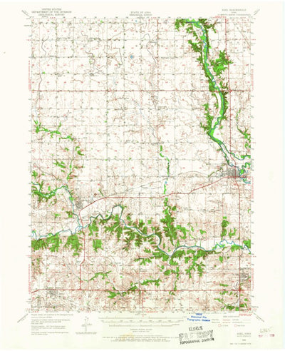 United States Geological Survey Adel, IA (1949, 62500-Scale) digital map