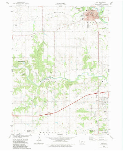 United States Geological Survey Adel, IA (1982, 24000-Scale) digital map