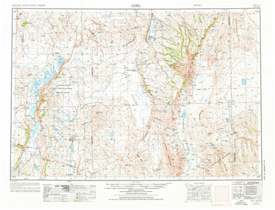 United States Geological Survey Adel, OR (1955, 250000-Scale) digital map