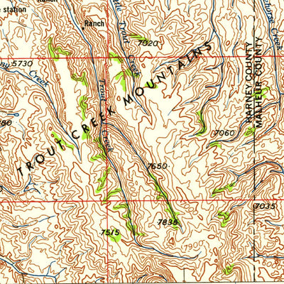 United States Geological Survey Adel, OR (1958, 250000-Scale) digital map