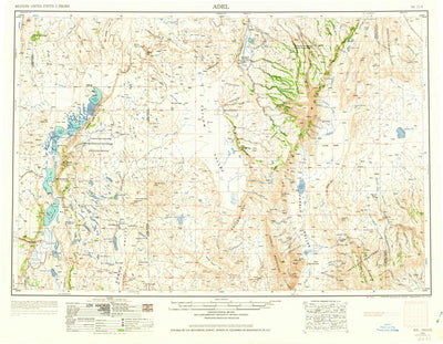 United States Geological Survey Adel, OR (1962, 250000-Scale) digital map