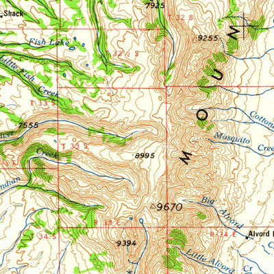 United States Geological Survey Adel, OR (1962, 250000-Scale) digital map