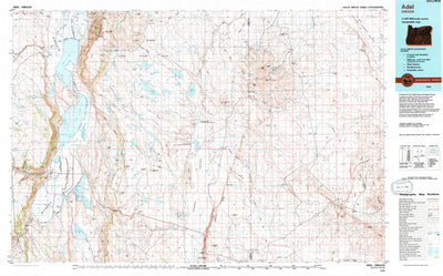United States Geological Survey Adel, OR (1994, 100000-Scale) digital map