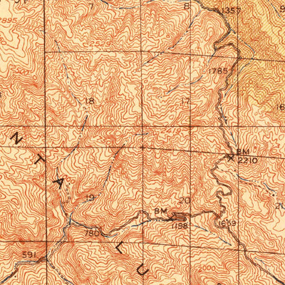 United States Geological Survey Adelaida, CA (1919, 62500-Scale) digital map
