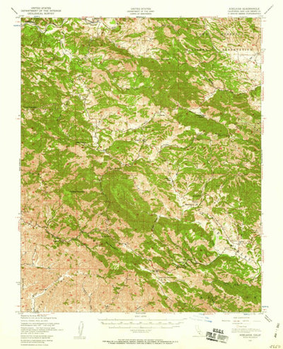 United States Geological Survey Adelaida, CA (1947, 62500-Scale) digital map